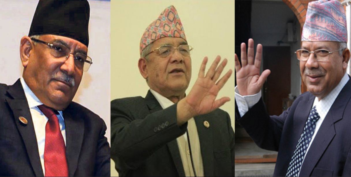 प्रचण्ड, नेपाल र गौतमबीच छलफल,पार्टीको निणर्य कार्यान्वयन गर्ने निष्कर्ष