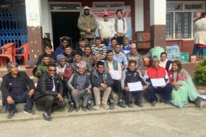 नेपाल स्वयंसेवी रक्तदाता समाज रसुवाको आयोजनामा १०३ जनाले गरे रक्तदान