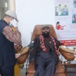 नेपालका सर्वाधिक शतक रक्तदाता प्रेमसागर कर्माचार्यकाे बैझाङ्गमा १७८ औं पटक रक्तदान 